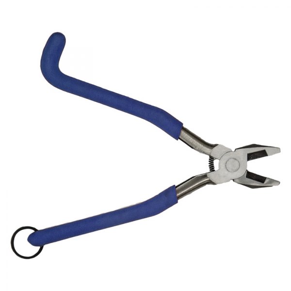 Bon® - 9" Dipped Handle Flat Grip/Cut Jaws Spring Loaded Tether Ready Ironworkers Pliers