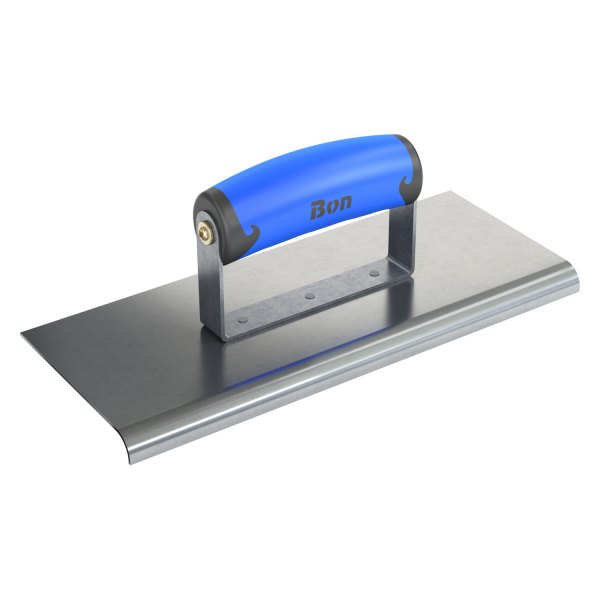 Bon® - 10" x 4" Radius 3/8" Stainless Steel Outside Corner Concrete Sidewalk Edger with Plastic Comfort Wave Handle