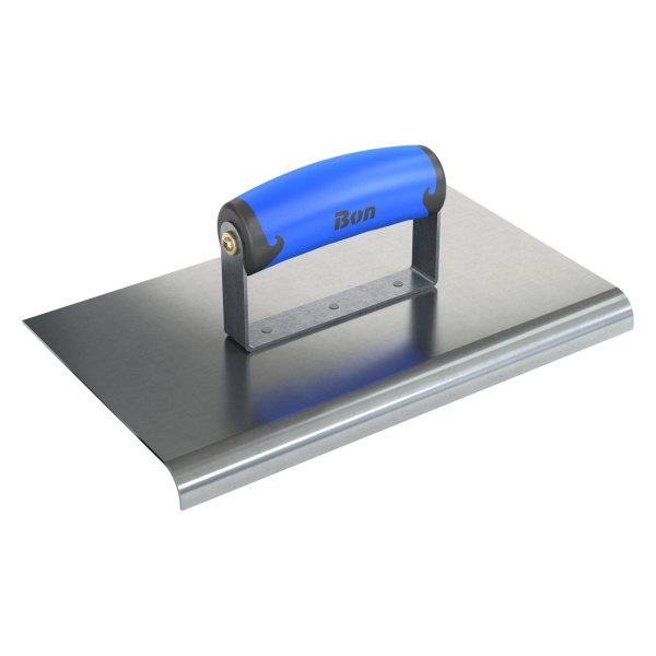 Bon® - 10" x 6" Radius 1/2" Stainless Steel Outside Corner Concrete Sidewalk Edger with Plastic Comfort Wave Handle