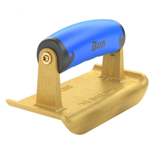 Bon® - 6" x 2-3/4" Radius 1/4" Bronze Outside Corner Concrete Edger with Plastic Comfort Grip Handle