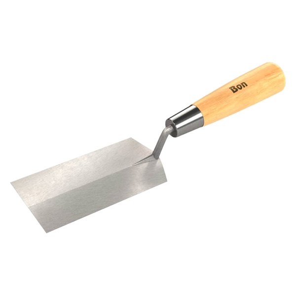 Bon® - 5" x 2" Wood Handle Stainless Steel Square End Margin Trowel