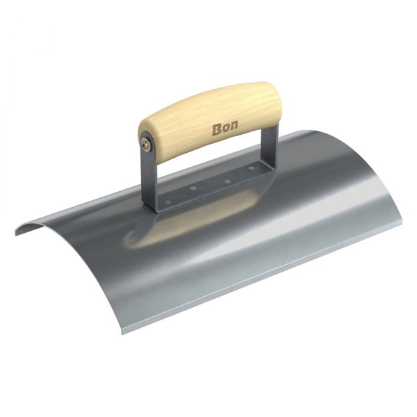 Bon® - 10" x 6" Stainless Steel Invert Edger with Guide and Wood Comfort Wave Handle