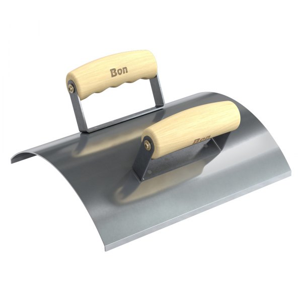 Bon® - 10" x 8" Stainless Steel Invert Edger with Guide and Wood Comfort Wave Handle