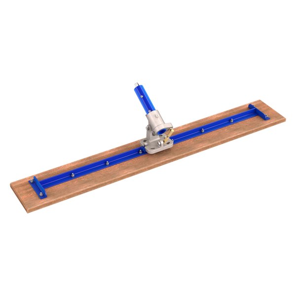 Bon® - 48" x 7-1/4" Square End Wood Bull Float with Rock'N'Roll™ Adjustable Bracket