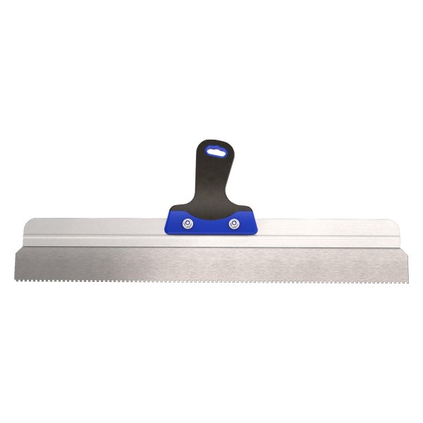 Bon® - 24" Stainless Steel Notched Overlay Spreader with 1/8" square Notch and Comfort Grip Handle