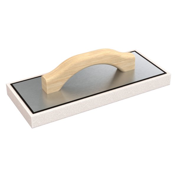 Bon® - 12" x 5" x 1" Square End White Foam Float with Wood Handle