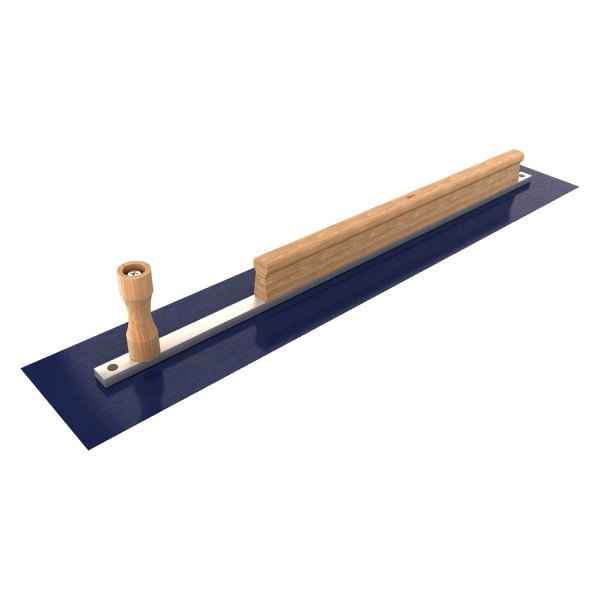 Bon® - 32-1/2" x 6-1/4" Square End Blue Steel Darby with Knob and Rail