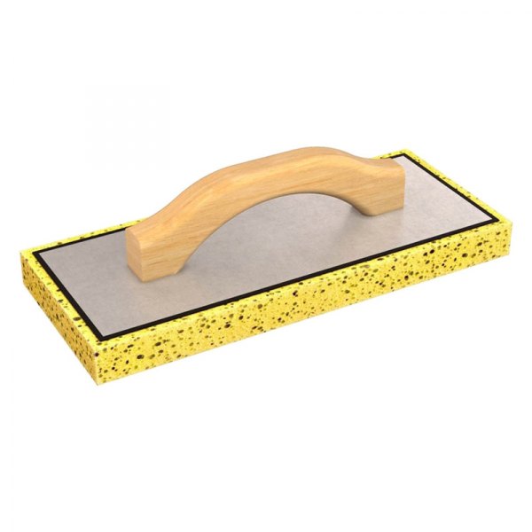 Bon® - 9" x 5" Square End Yellow Foam Swiss Cheese Float with Wood Handle