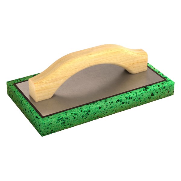 Bon® - 9" x 5" Square End Green Foam Swiss Cheese Float with Wood Handle
