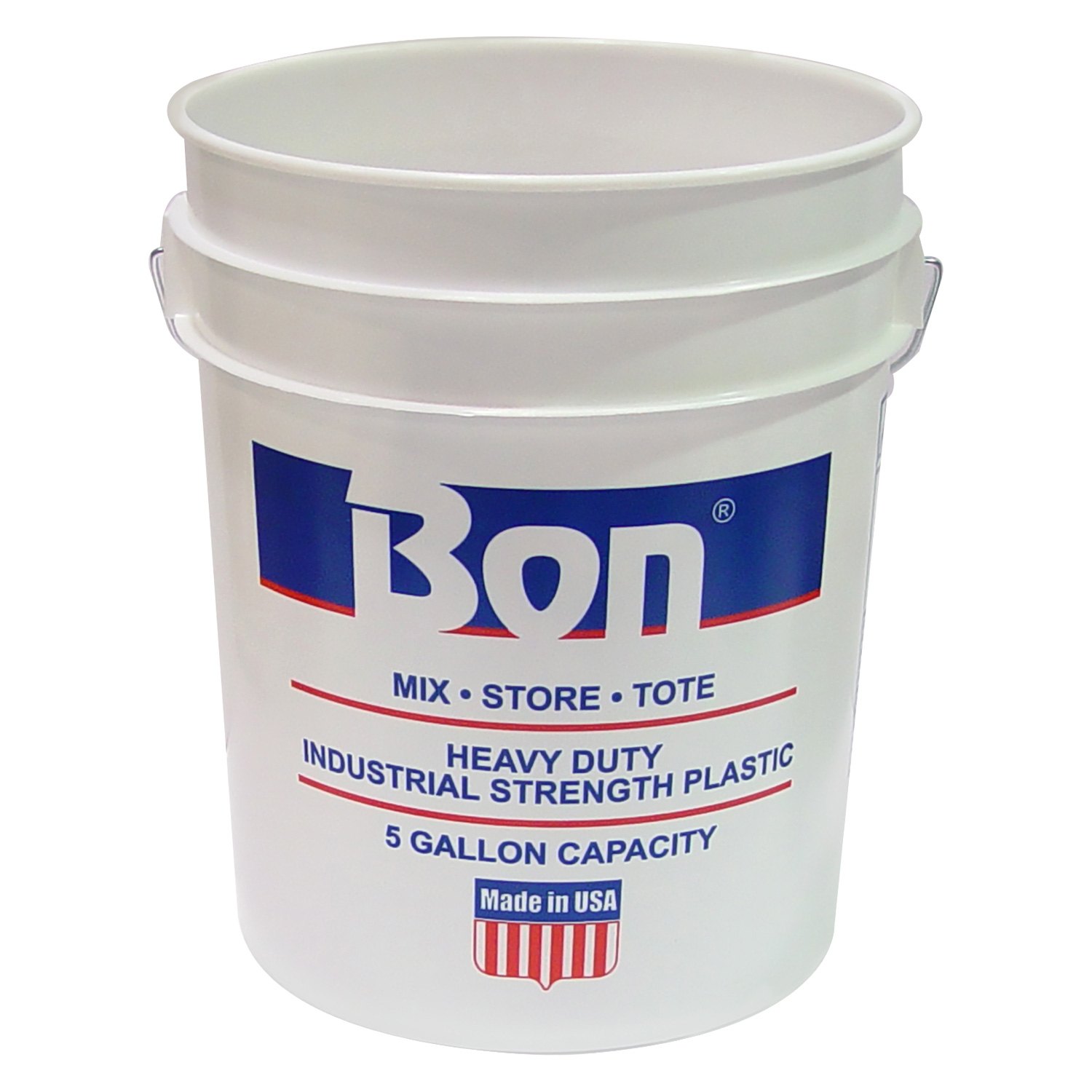 Bon 84-715 2-Gallon Reinforced White Plastic Bucket