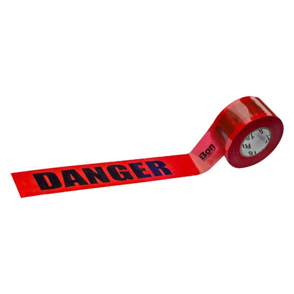 Bon® - 1000' x 3" Red Danger Barrier Tape