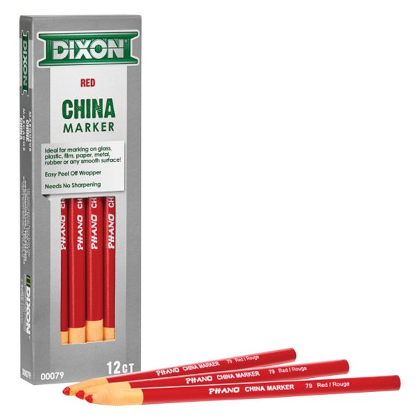 Bon® - Dixon™ 1/8" Red China Markers