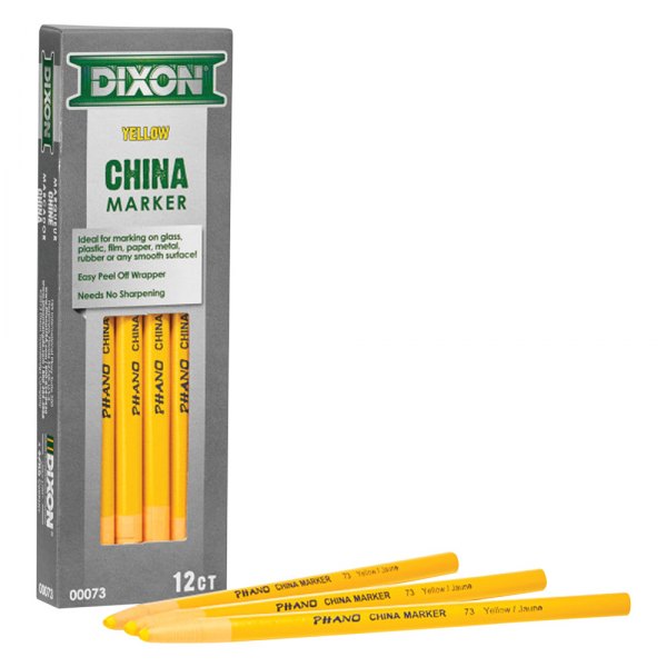Bon® 84-282 - Dixon™ 12 Pieces 1/8 White China Markers 
