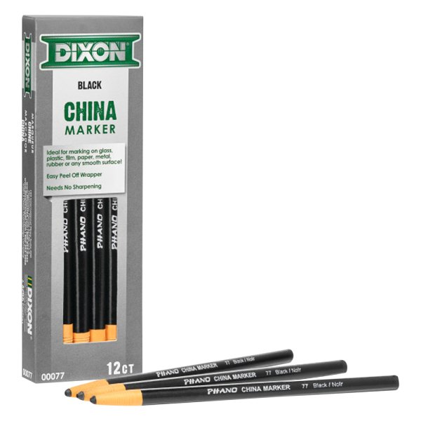 Bon® - Dixon™ 1/8" Black China Markers