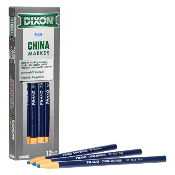 Bon® - Dixon™ 1/8" Blue China Markers