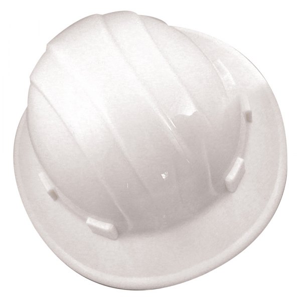 Bon® - 6-1/2" to 8" Polyethylene White Full Brim Hard Hat