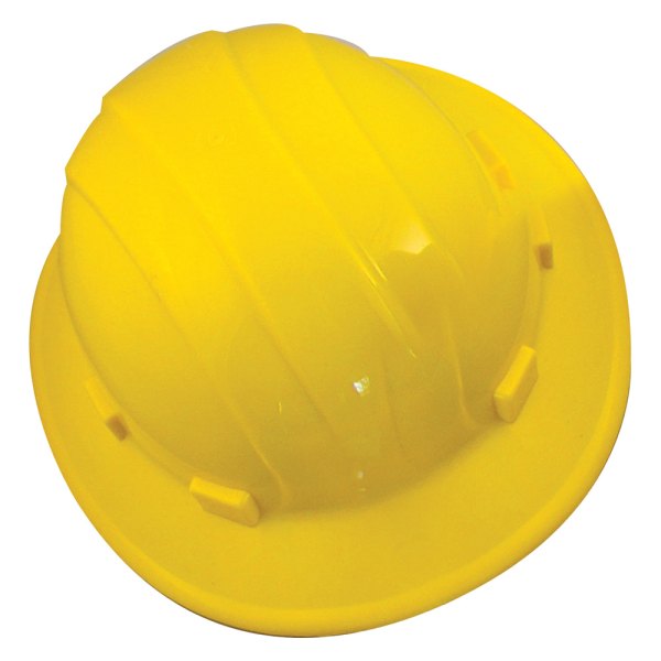 Bon® - 6-1/2" to 8" Polyethylene Yellow Full Brim Hard Hat
