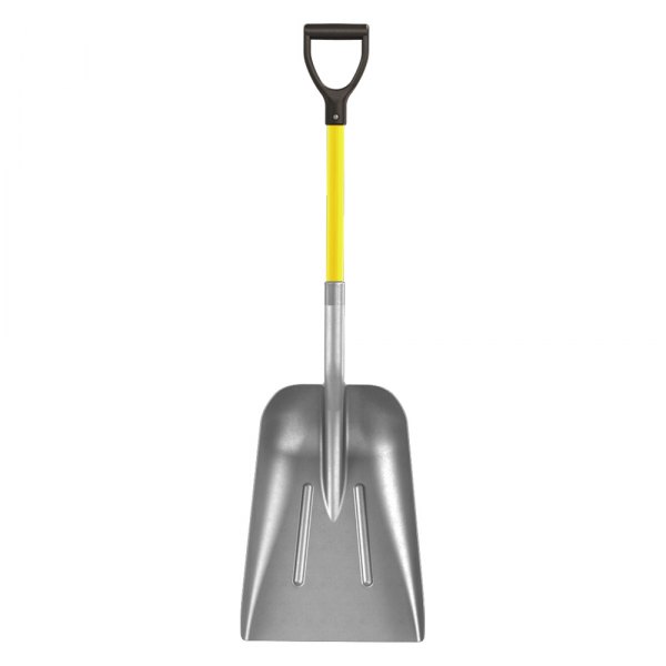 Bon® - 15-1/4" Aluminum Western Scoop Shovel with 27" D-Grip Fiberglass Handle