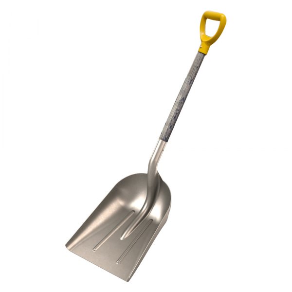 Bon® - 14-1/2" Aluminum Western Scoop Shovel with 29" D-Grip Wood Handle