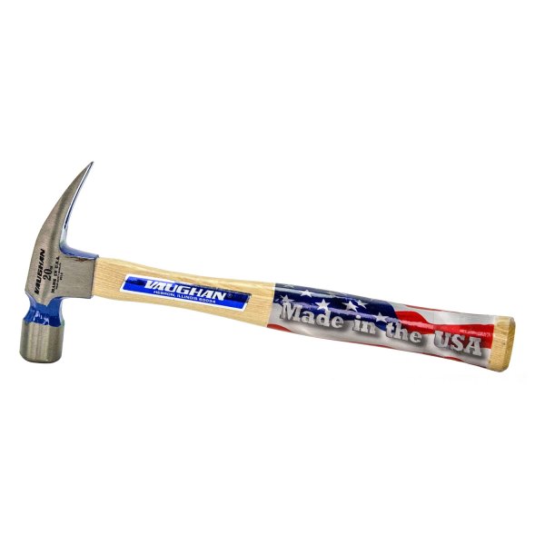 Bon® - Vaughan™ 20 oz. Wood Handle Milled Face Curved Claw Framing Hammer