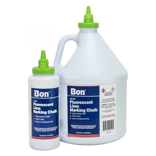 Bon® - 5 lb Fluorescent Lime Marking Chalk