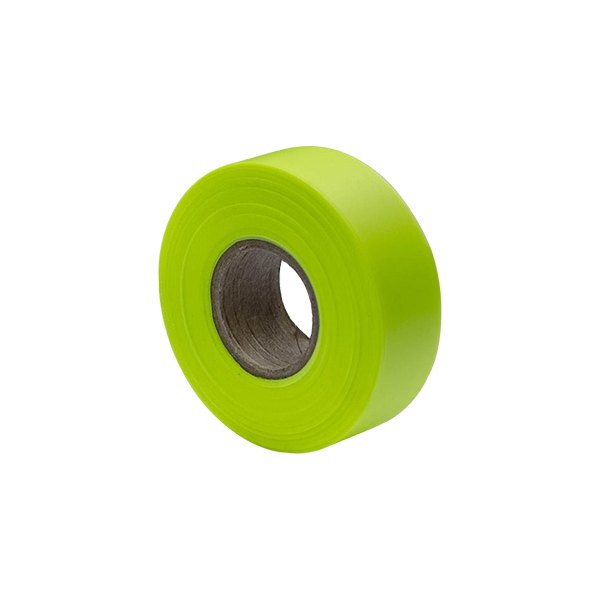 Bon® - 150' x 1.19" Fluorescent Lime High Visibility Flagging Tapes (12 Rolls)