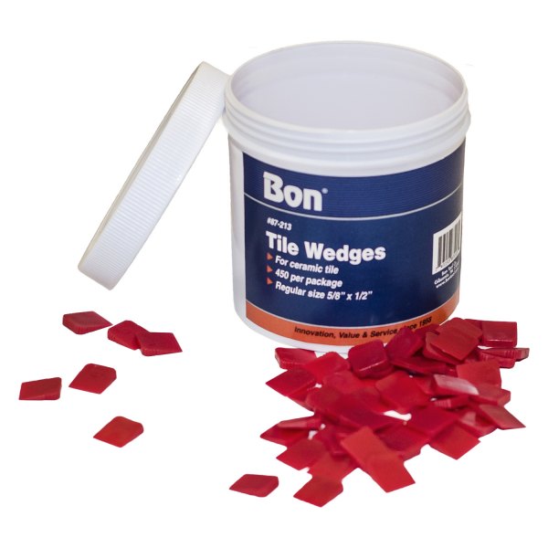 Bon® - 450 Pieces 5/8" x 1/2" Regular Tile Wedges