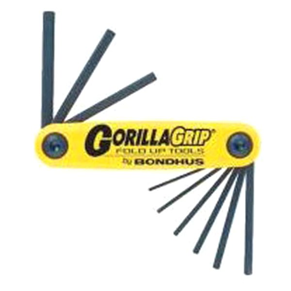Bondhus® - GorillaGrip™ 5-Piece 3/16" to 3/8" SAE Folding Hex Keys