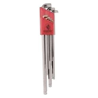 Bondhus® - BriteGuard™ 9-Piece 1.5 to 10 mm Metric Extra-Long Arm Stubby Ball End Hex Key Set