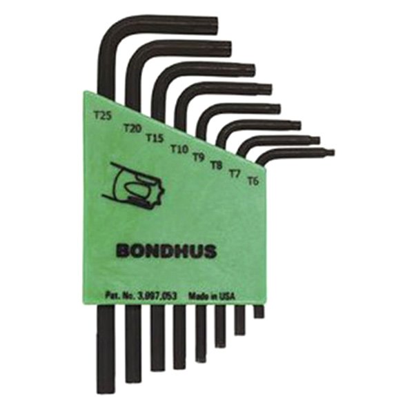 Bondhus® - ProGuard™ 8-Piece T6 to T25 Short Arm Torx Key Set