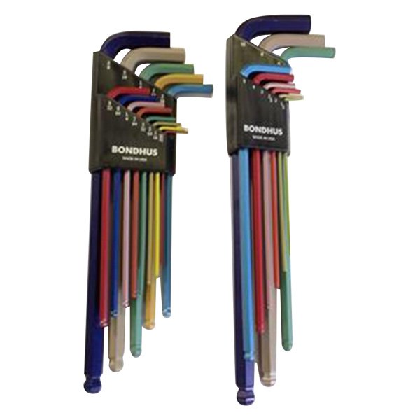 Bondhus® 69600 22Piece SAE/Metric Long Arm Ball End Hex
