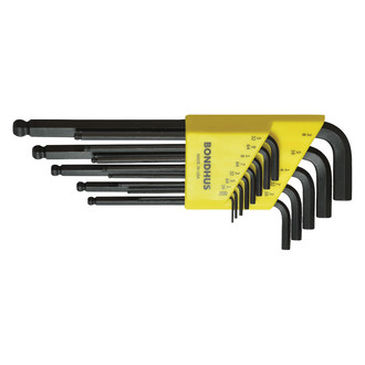 Bondhus® 10992 - ProGuard™ 7-Piece 1.5 to 6 mm Metric Ball End Hex Key Set