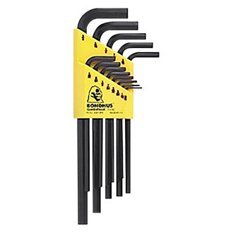Bondhus® - 13-Piece 0.05" to 3/8" SAE Long Arm Hex Key Set