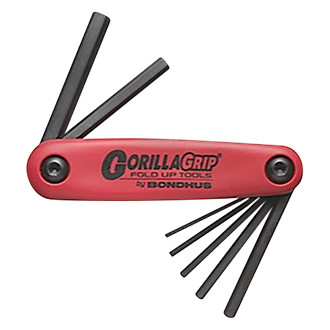 Bondhus® - GorillaGrip™ 7-Piece 2 to 8 mm Metric Folding Hex Keys