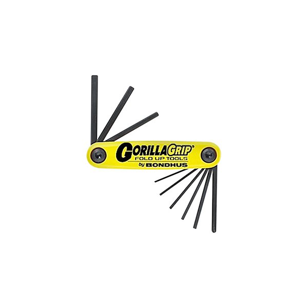 Bondhus® - GorillaGrip™ 9-Piece 0.05" to 3/16" SAE Folding Hex Keys