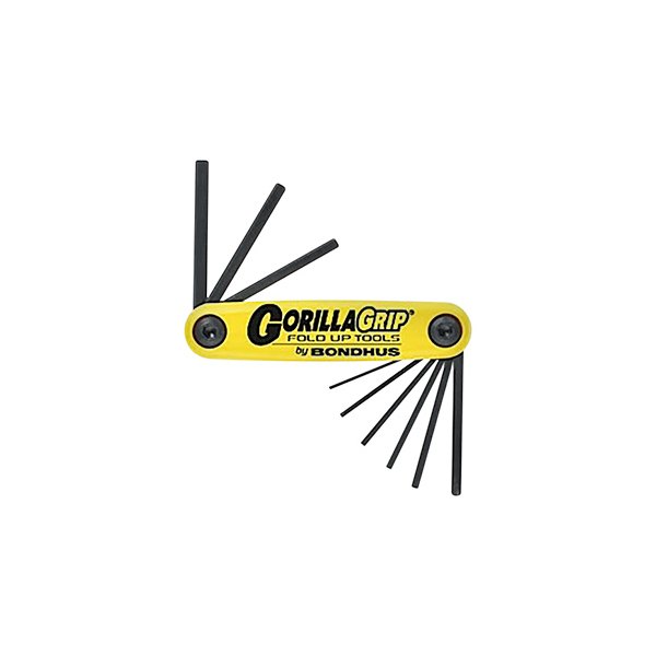 Bondhus® - GorillaGrip™ 7-Piece 1.5 to 6 mm Metric Folding Hex Keys