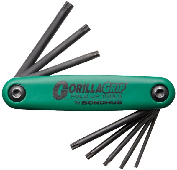 Bondhus® - Set 8 Torx™ Tip GorillaGrip Fold-Up Tools