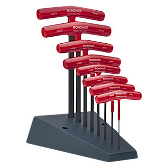 Bondhus® 13389 - 8-Piece 2 to 10 mm Metric Dipped T-Handle Hex Key Set