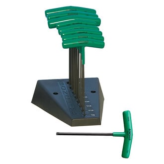 Bondhus® - ProGuard™ 8-Piece T9 to T40 Single Tip Dipped T-Handle Torx Key Set