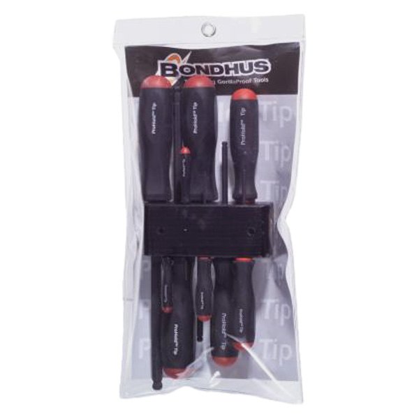Bondhus® - Pro Hold™ 9-piece 1.5 to 10 mm Hex Ball End/Extra Tight Tip Hex Screwdriver Set
