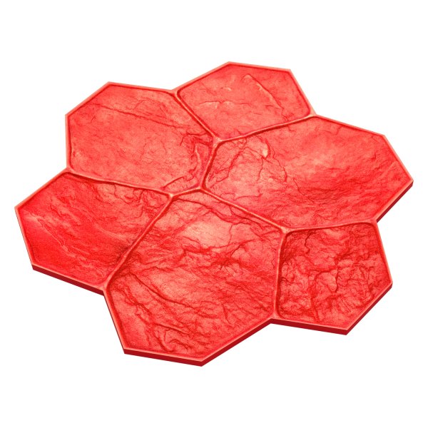 BonWay® - 29" x 29" Red Random Stone Texture Mat