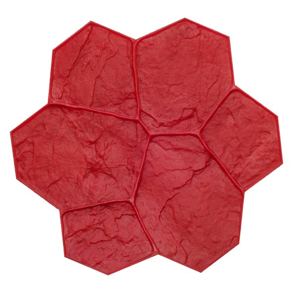 BonWay® - 29" x 29" Red Random Stone Floppy Mat