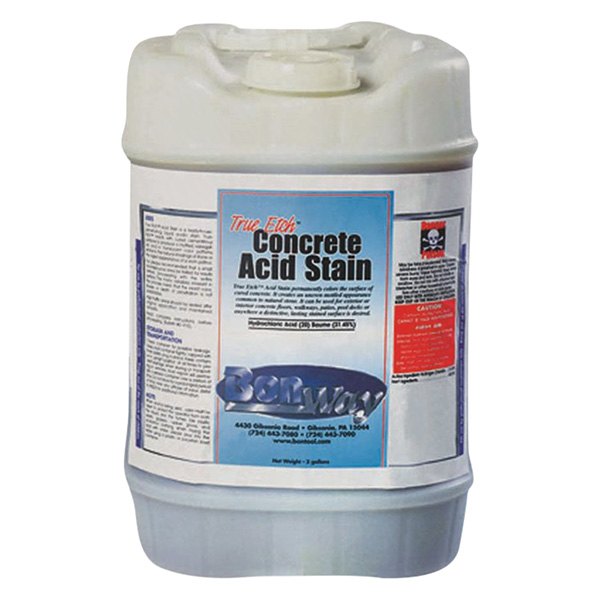 BonWay® - True Etch™ 5 gal Spanish Brown Acid Based Concrete Stain