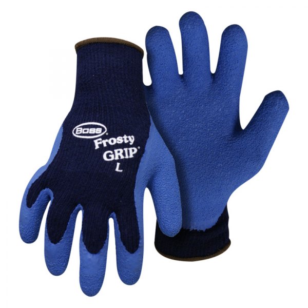 Boss Gloves® - Frosty Grip™ Large Insulated Blue Knit General Purpose Gloves