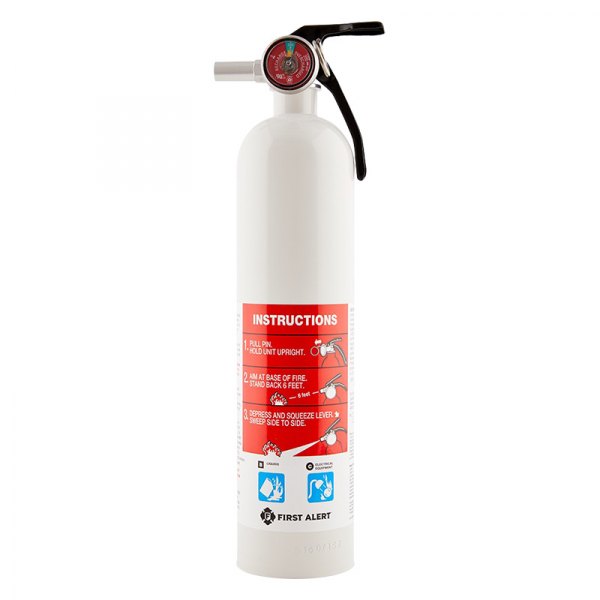 BRK® - 10-B:C10-B:C 2.4 lb White Rechargeable Fire Extinguisher