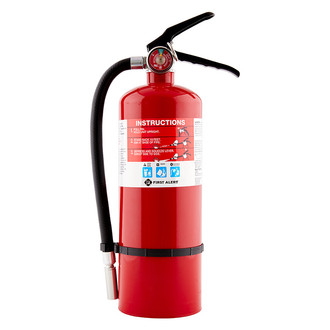 BRK® - First Alert™ Heavy Duty Plus 3-A:40-B:C 5 lb Red Rechargeable Fire Extinguisher