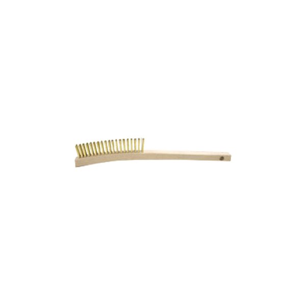 Brush Research® - image may not reflect13-3/4" Brass Curved Handle Scratch Brush