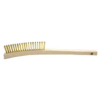 Brush Research® - 13-3/4" Brass Curved Handle Scratch Brush