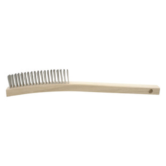 Brush Research® - 13-3/4" Stainless Steel Curved Handle Scratch Brush