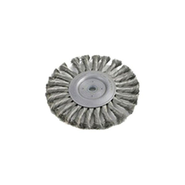 Brush Research® - BTS Series 4" Stainless Steel Knotted Medium Face Standard Twist Wheel Brush